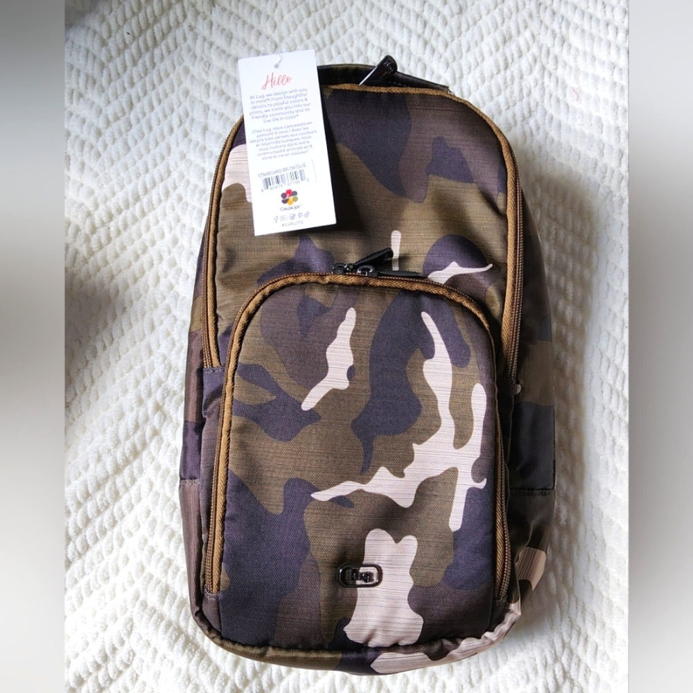 LUG Starboard Brushed Sling Bag - Brushed Camo Olive - Picture 6 of 12